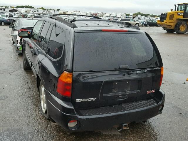 1GKDT13S832199257 - 2003 GMC ENVOY BLACK photo 3