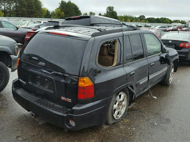 1GKDT13S832199257 - 2003 GMC ENVOY BLACK photo 4