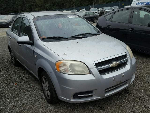 KL1TD56637B121699 - 2007 CHEVROLET AVEO BASE Күміс фото 1