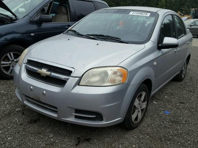 KL1TD56637B121699 - 2007 CHEVROLET AVEO BASE Күміс фото 2