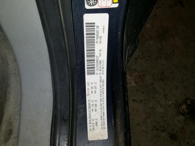 1C3LC45K38N681327 - 2008 CHRYSLER SEBRING BLUE photo 10