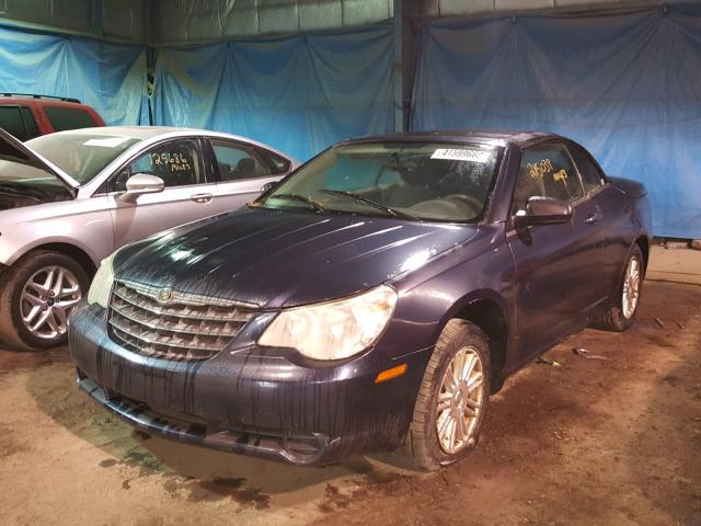 1C3LC45K38N681327 - 2008 CHRYSLER SEBRING BLUE photo 2