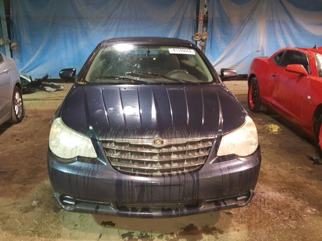 1C3LC45K38N681327 - 2008 CHRYSLER SEBRING BLUE photo 9