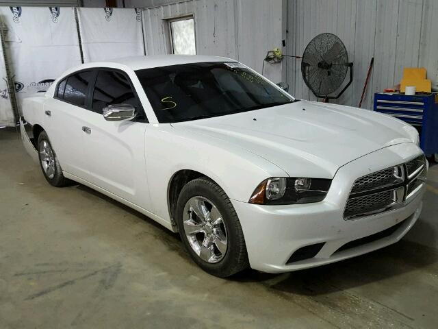 2C3CDXBG6EH314120 - 2014 DODGE CHARGER SE WHITE photo 1