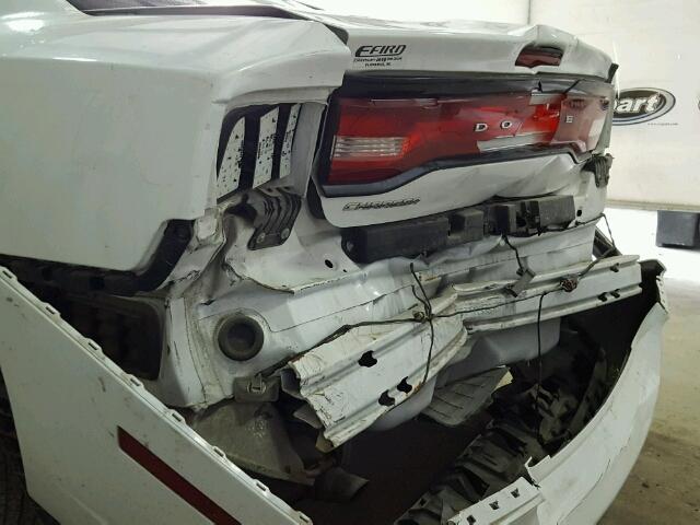 2C3CDXBG6EH314120 - 2014 DODGE CHARGER SE WHITE photo 9