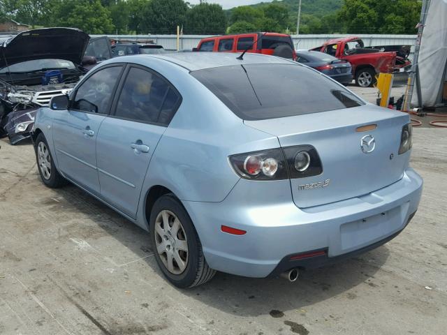 JM1BK12F281103775 - 2008 MAZDA 3 I TEAL photo 3