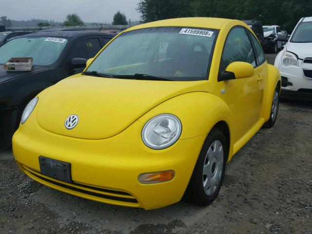 3VWBK21C92M438763 - 2002 VOLKSWAGEN NEW BEETLE 黄色 照片 2