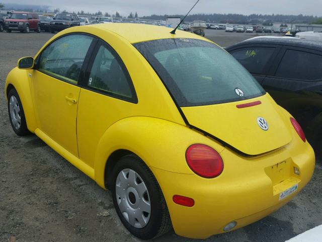 3VWBK21C92M438763 - 2002 VOLKSWAGEN NEW BEETLE 黄色 照片 3