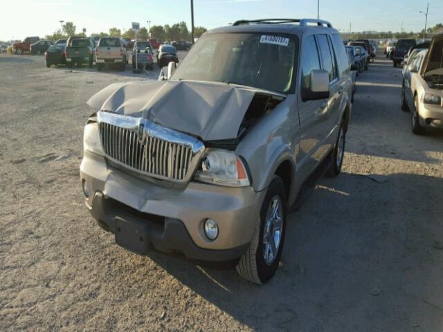 5LMEU88H25ZJ33728 - 2005 LINCOLN AVIATOR BEIGE photo 2