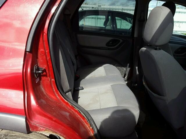 1FMYU93115KE14962 - 2005 FORD ESCAPE XLT RED photo 6