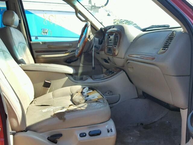 5LMEU27R31LJ22970 - 2001 LINCOLN NAVIGATOR 红色 照片 5