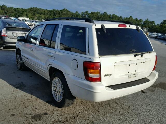 1J4GX58S14C184506 - 2004 JEEP GRAND CHER WHITE photo 3