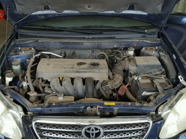 1NXBR32E06Z633622 - 2006 TOYOTA COROLLA BLUE photo 7