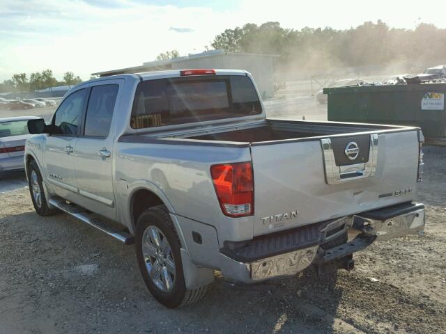 1N6BA0ED9AN313244 - 2010 NISSAN TITAN SILVER photo 3