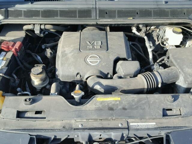 1N6BA0ED9AN313244 - 2010 NISSAN TITAN SILVER photo 7