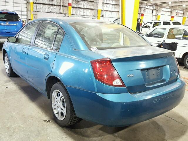 1G8AJ52F55Z124309 - 2005 SATURN ION LEVEL TEAL photo 3