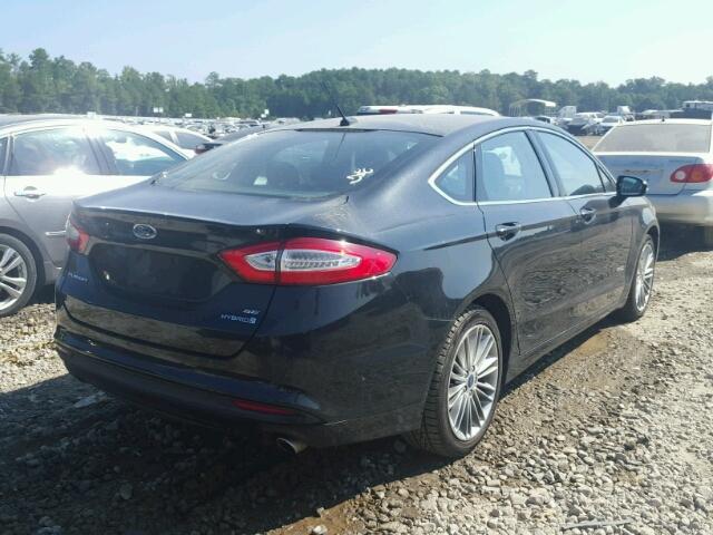 3FA6P0LU0DR336957 - 2013 FORD FUSION SE BLACK photo 4