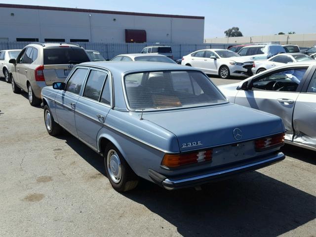 WDB1232231A226790 - 1984 MERCEDES-BENZ E320 BLUE photo 3