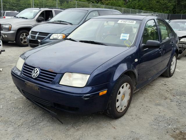 3VWSK69M42M110171 - 2002 VOLKSWAGEN JETTA GLS BLUE photo 2