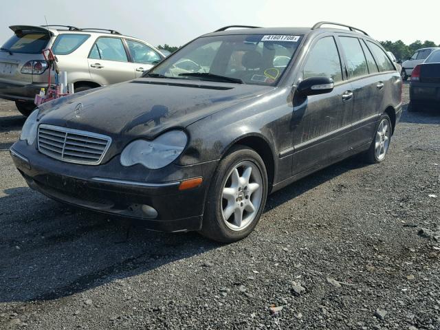 WDBRH61J53F309408 - 2003 MERCEDES-BENZ C 240 SPOR BLACK photo 2