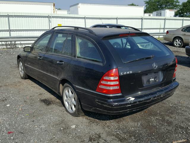 WDBRH61J53F309408 - 2003 MERCEDES-BENZ C 240 SPOR BLACK photo 3