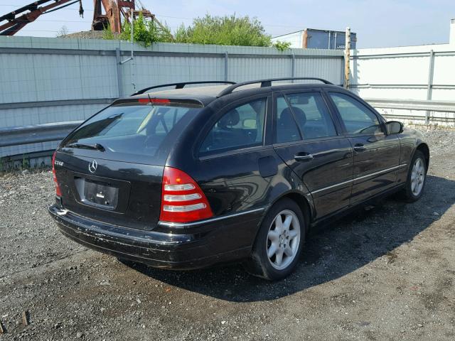 WDBRH61J53F309408 - 2003 MERCEDES-BENZ C 240 SPOR BLACK photo 4