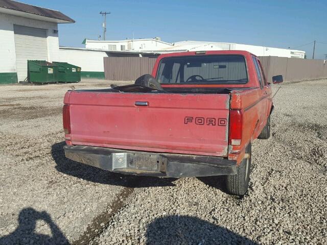 1FTEX14Y6PKA55140 - 1993 FORD F150 RED photo 4