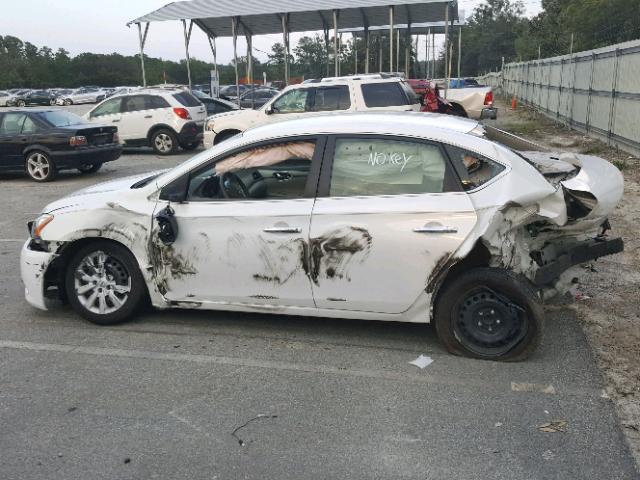 3N1AB7AP4DL754744 - 2013 NISSAN SENTRA WHITE photo 9