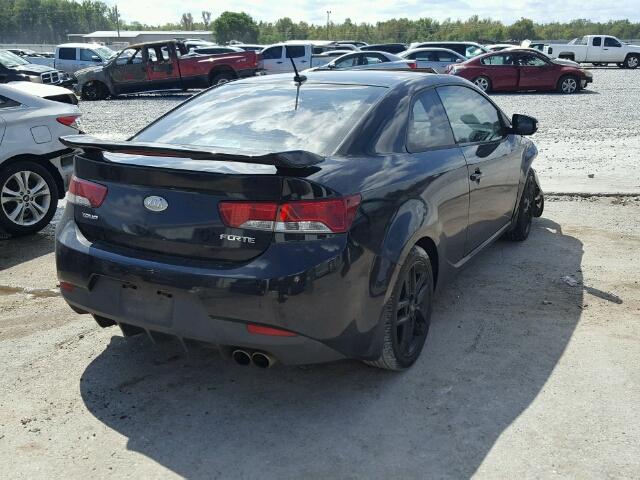 KNAFW6A31A5199405 - 2010 KIA FORTE SX BLACK photo 4