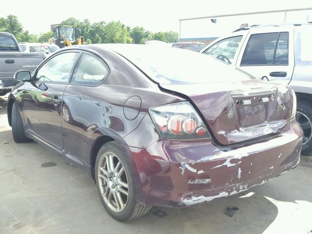 JTKDE177370204046 - 2007 TOYOTA SCION TC PURPLE photo 3