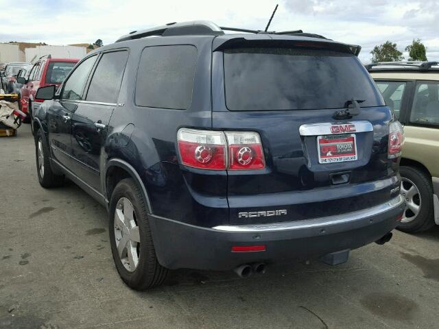 1GKEV33787J165255 - 2007 GMC ACADIA SLT BLUE photo 3