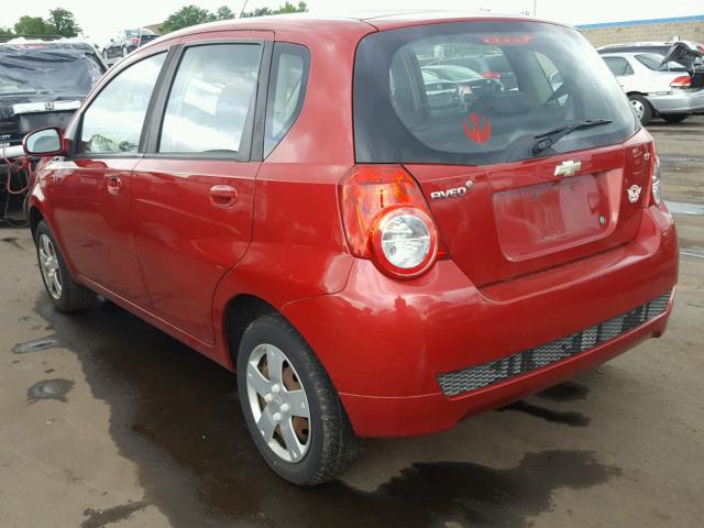 KL1TD6DE8BB220754 - 2011 CHEVROLET AVEO LS 红色 照片 3