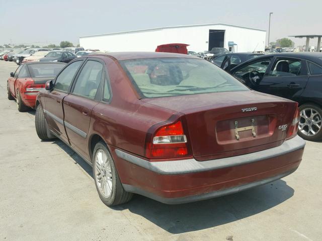 YV1TS94D9Y1110926 - 2000 VOLVO S80 RED photo 3