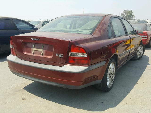 YV1TS94D9Y1110926 - 2000 VOLVO S80 RED photo 4