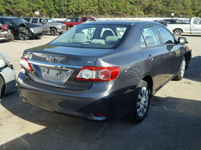 2T1BU4EE2CC784748 - 2012 TOYOTA COROLLA GRAY photo 4