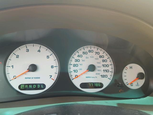 2B3HD46R72H140941 - 2002 DODGE INTREPID S თაფლისფერი ფოტო 8