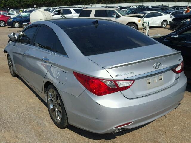 5NPEC4AB3CH463729 - 2012 HYUNDAI SONATA SE SILVER photo 3