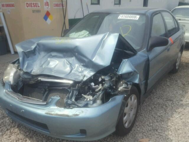 2HGEJ6616YH526387 - 2000 HONDA CIVIC BASE 青色 照片 2