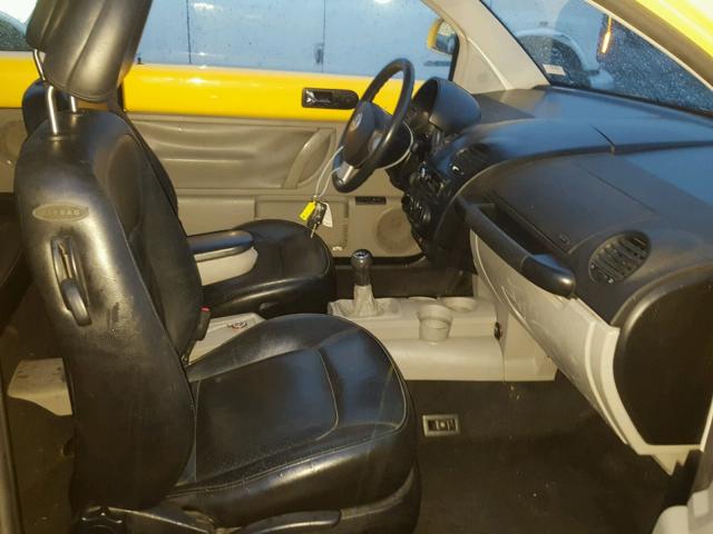 3VWCD21CXYM478616 - 2000 VOLKSWAGEN NEW BEETLE ყვითელი ფოტო 5