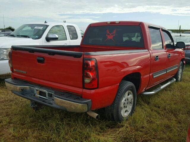 2GCEC13Z961275201 - 2006 CHEVROLET SILVERADO RED photo 4