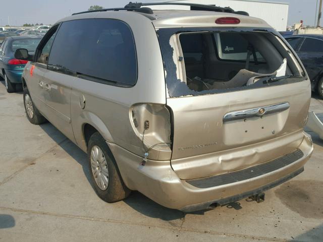 2A4GP44R76R642914 - 2006 CHRYSLER TOWN & COU GOLD photo 3