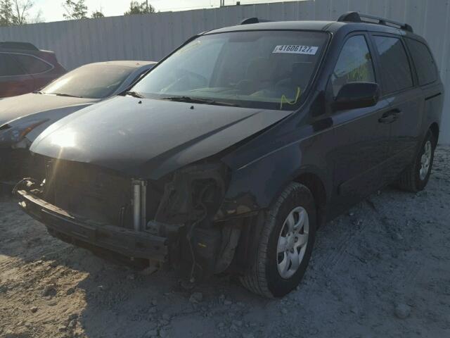 KNDMB233176165480 - 2007 KIA SEDONA EX BLACK photo 2