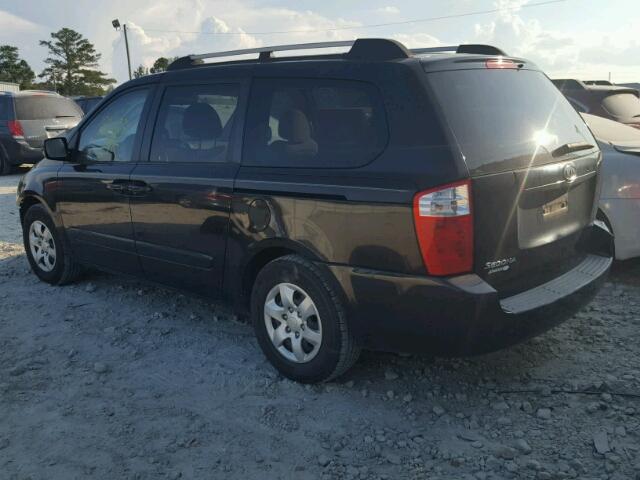 KNDMB233176165480 - 2007 KIA SEDONA EX BLACK photo 3