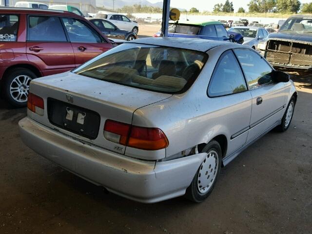 1HGEJ6120VL138232 - 1997 HONDA CIVIC DX SILVER photo 4