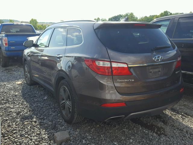 KM8SR4HF8DU019923 - 2013 HYUNDAI SANTA FE L BROWN photo 3