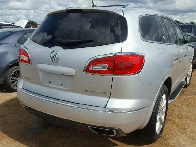 5GAKRCKD6FJ346798 - 2015 BUICK ENCLAVE SILVER photo 4