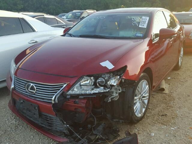 JTHBK1GG1F2190835 - 2015 LEXUS ES 350 RED photo 2