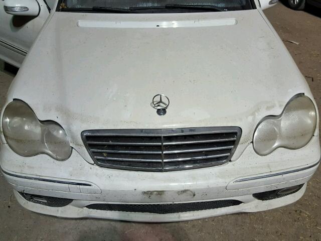 WDBRF52H67F924602 - 2007 MERCEDES-BENZ C 230 WHITE photo 7