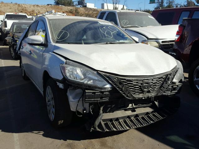 3N1AB7AP3HY250565 - 2017 NISSAN SENTRA S WHITE photo 1