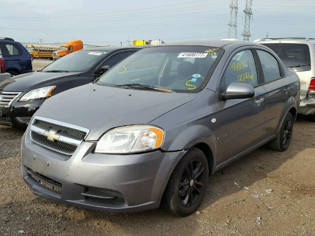 KL1TD56687B056235 - 2007 CHEVROLET AVEO GRAY photo 2